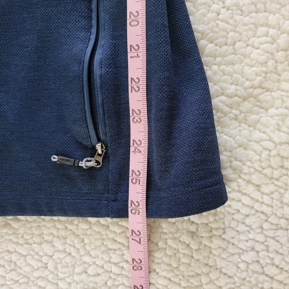 Orvis Full Zip Mens Knit Jacket Zip Pockets Navy Blue Outdoor Preppy Size L - Picture 13 of 13